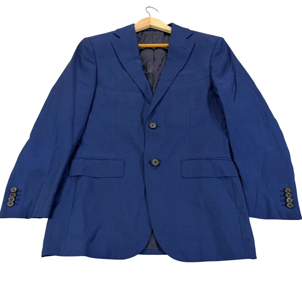 Suitsupply Mens 36R Napoli Blue Wool Blazer Sport Coat Zignone S110s Preppy EUC